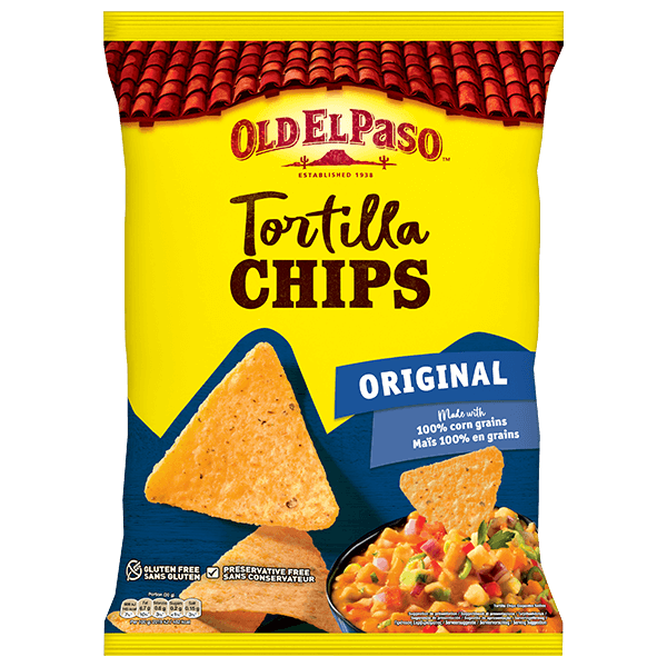 eine Packung Original-Tortillachips aus Old El Paso